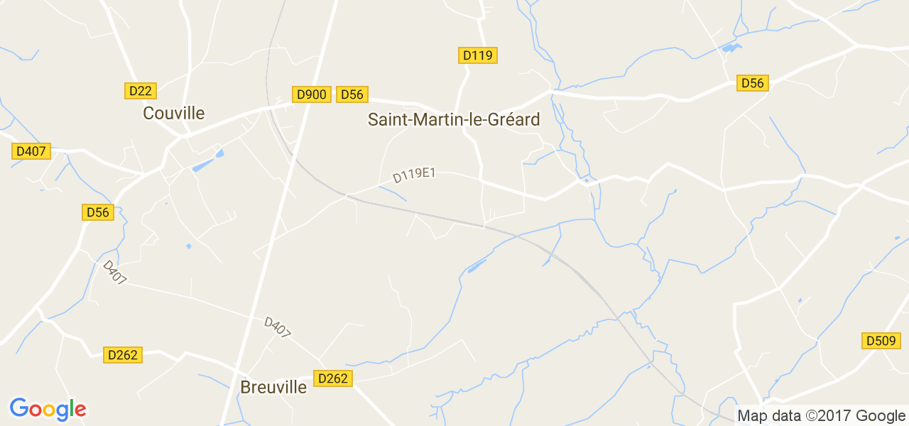 map de la ville de Saint-Martin-le-Gréard