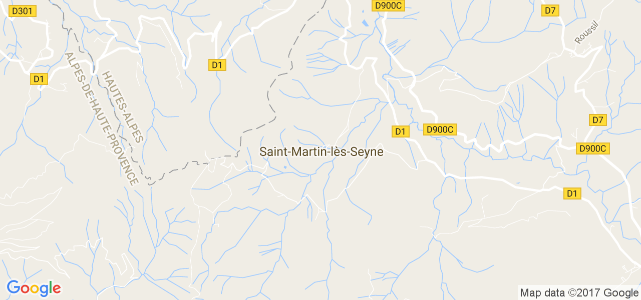 map de la ville de Saint-Martin-lès-Seyne