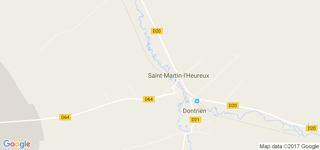 map de la ville de Saint-Martin-l'Heureux