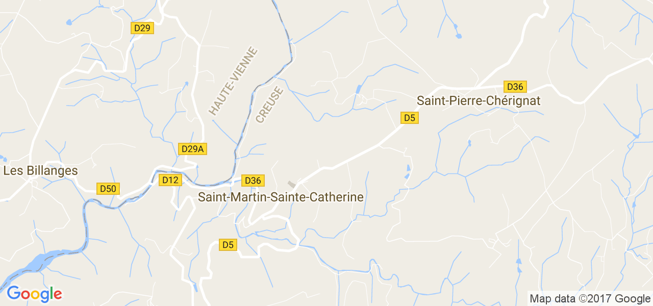 map de la ville de Saint-Martin-Sainte-Catherine