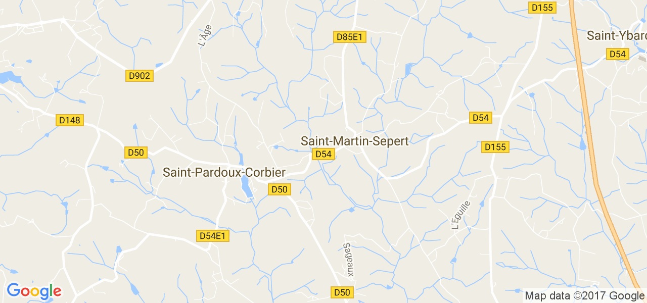 map de la ville de Saint-Martin-Sepert