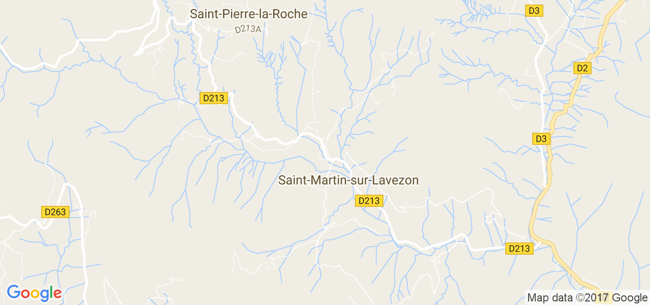 map de la ville de Saint-Martin-sur-Lavezon