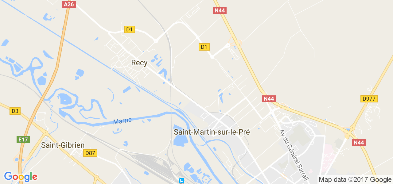 map de la ville de Saint-Martin-sur-le-Pré