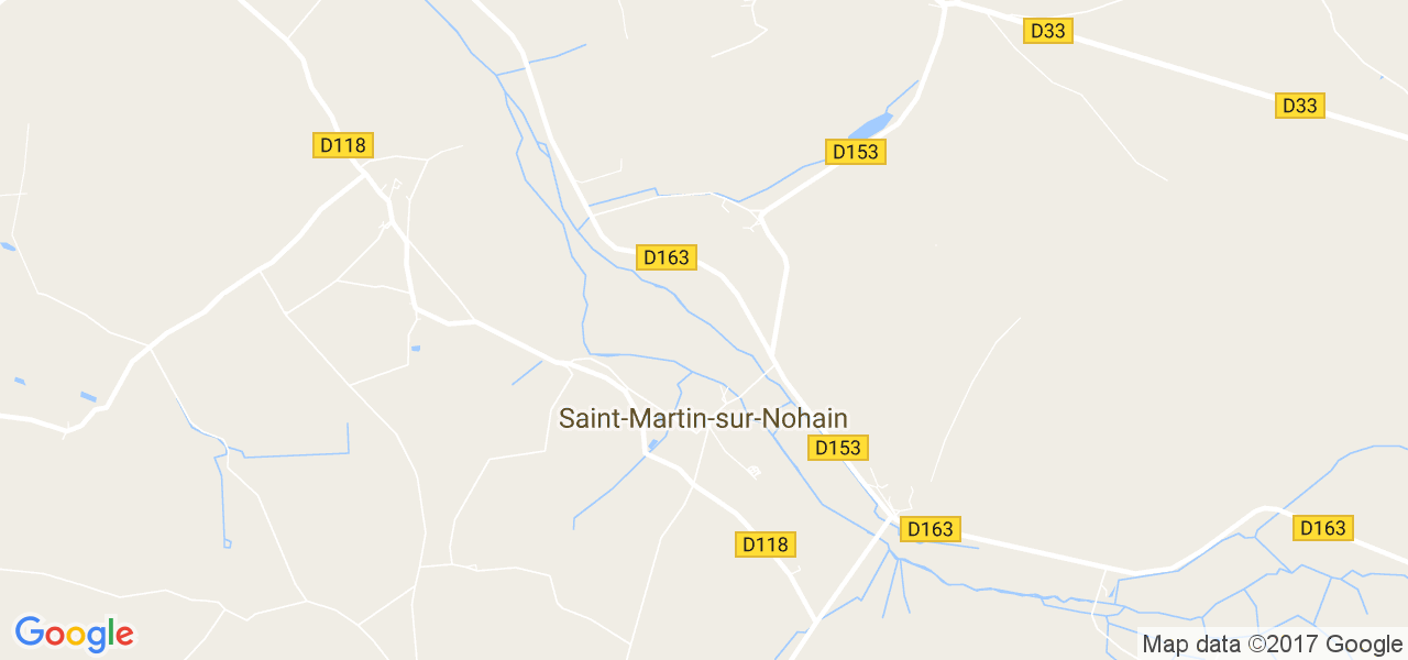 map de la ville de Saint-Martin-sur-Nohain