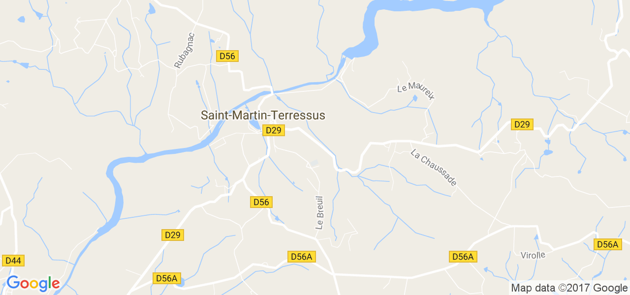 map de la ville de Saint-Martin-Terressus