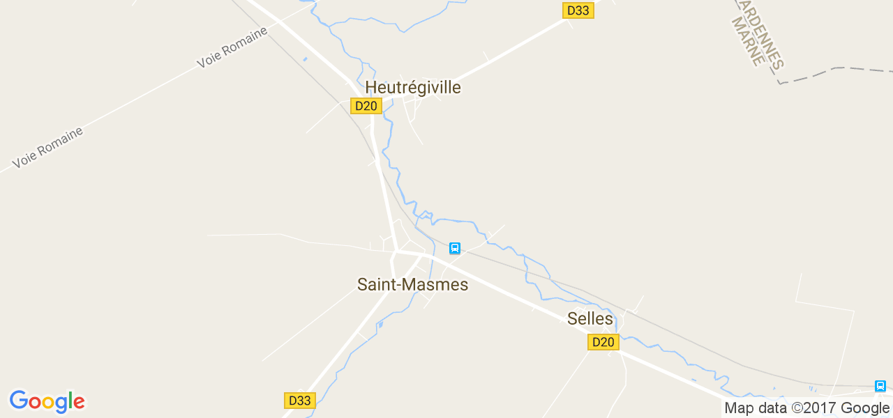 map de la ville de Saint-Masmes