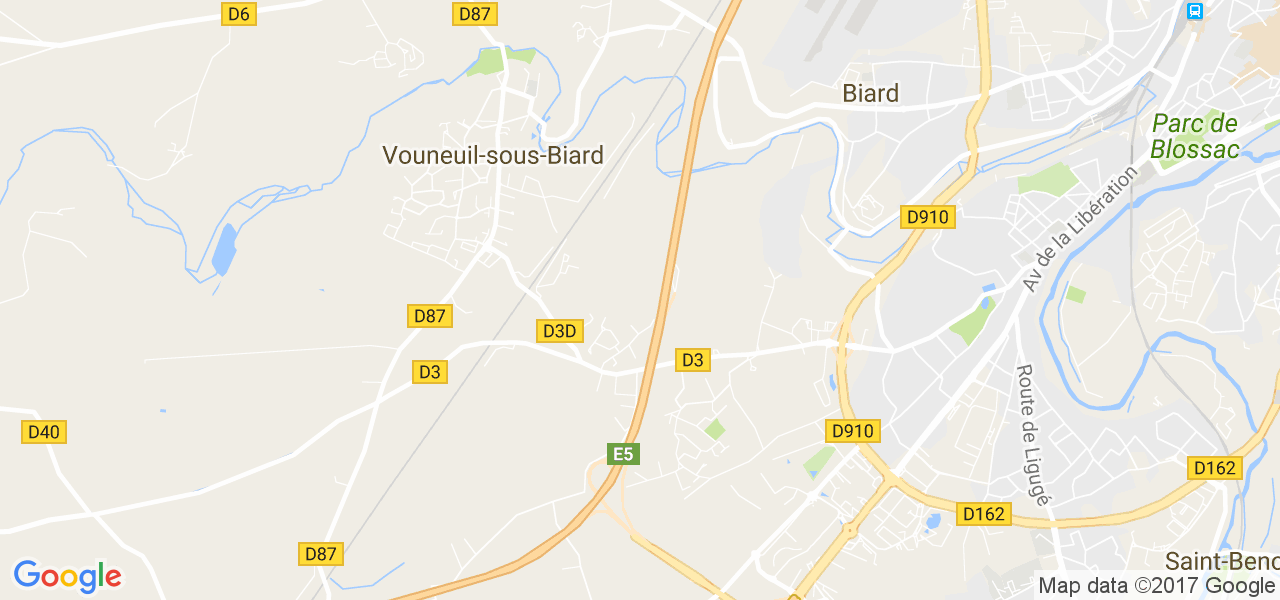 map de la ville de Saint-Mathurin