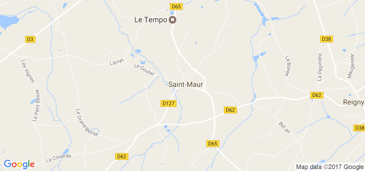 map de la ville de Saint-Maur