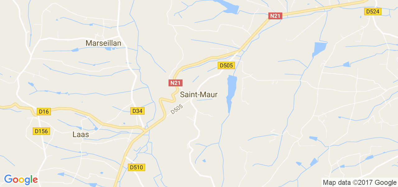 map de la ville de Saint-Maur