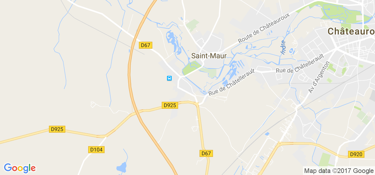 map de la ville de Saint-Maur