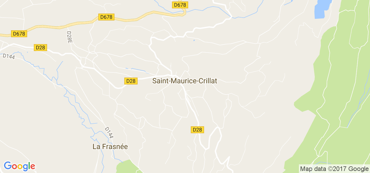 map de la ville de Saint-Maurice-Crillat