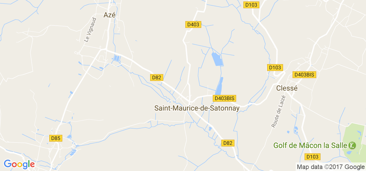 map de la ville de Saint-Maurice-de-Satonnay