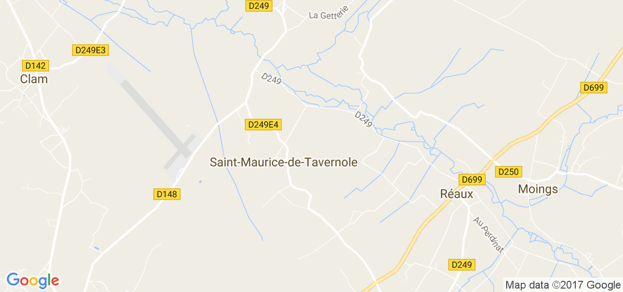 map de la ville de Saint-Maurice-de-Tavernole