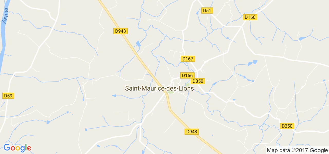 map de la ville de Saint-Maurice-des-Lions