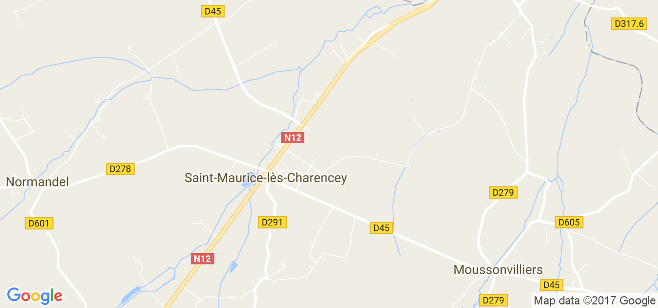 map de la ville de Saint-Maurice-lès-Charencey