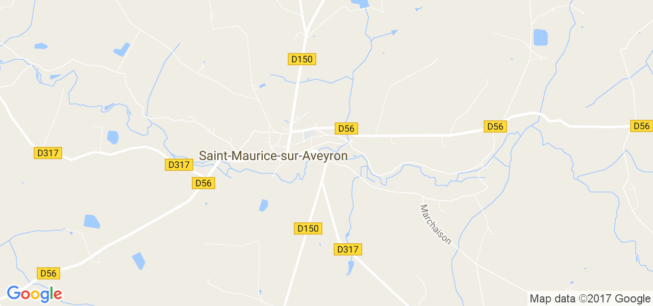 map de la ville de Saint-Maurice-sur-Aveyron