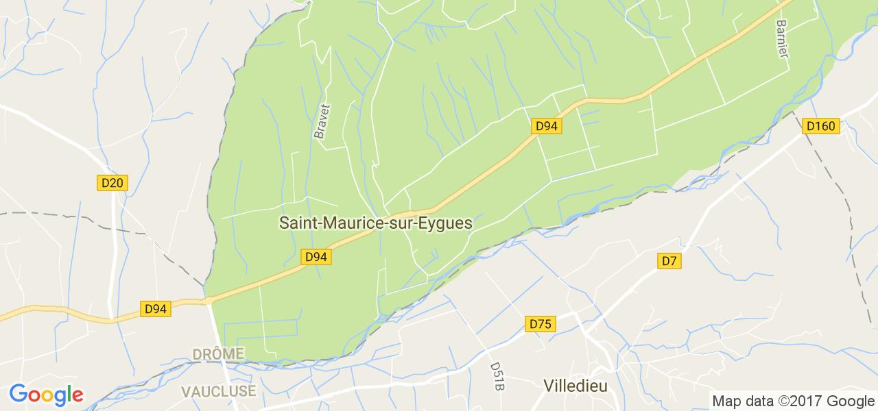 map de la ville de Saint-Maurice-sur-Eygues