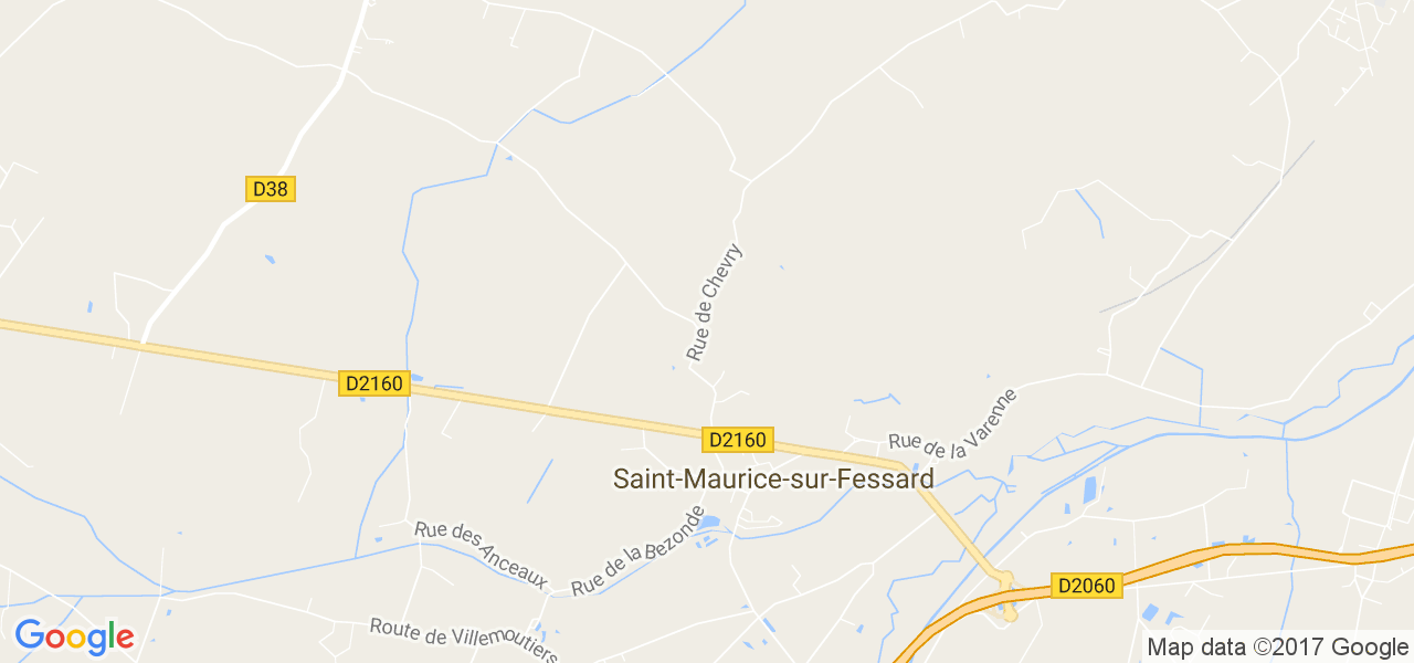 map de la ville de Saint-Maurice-sur-Fessard