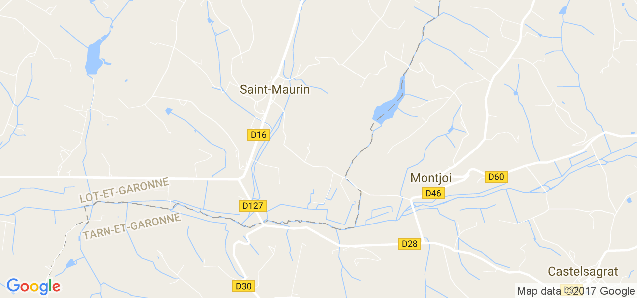 map de la ville de Saint-Maurin