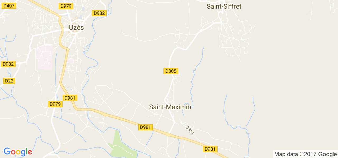 map de la ville de Saint-Maximin