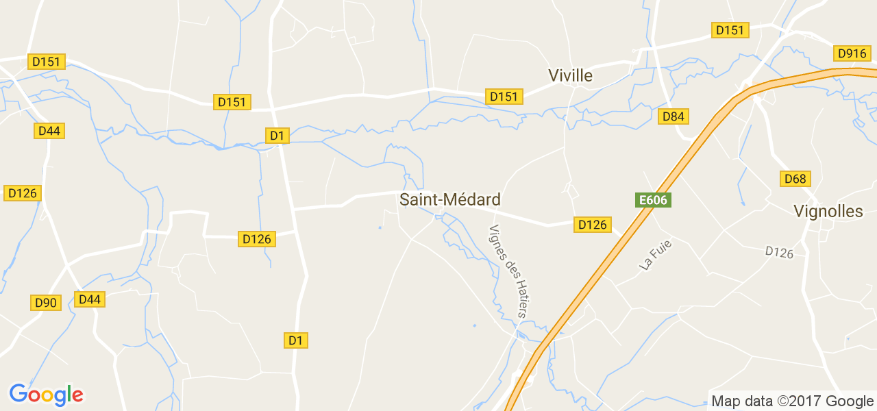 map de la ville de Saint-Médard