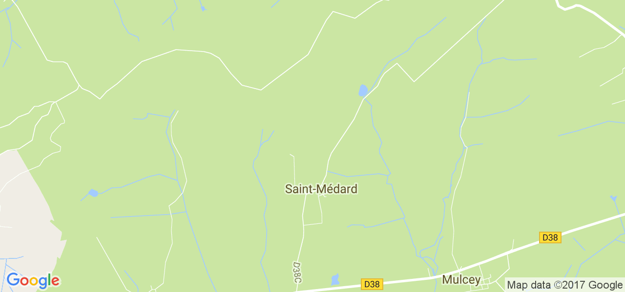 map de la ville de Saint-Médard