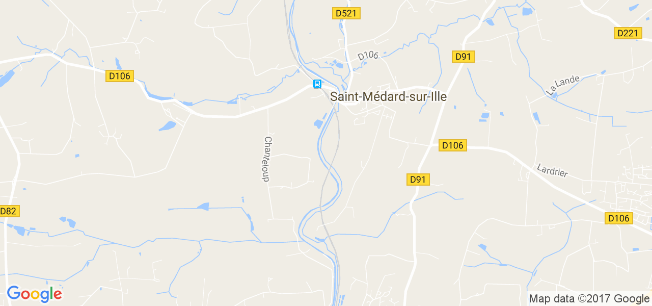 map de la ville de Saint-Médard-sur-Ille