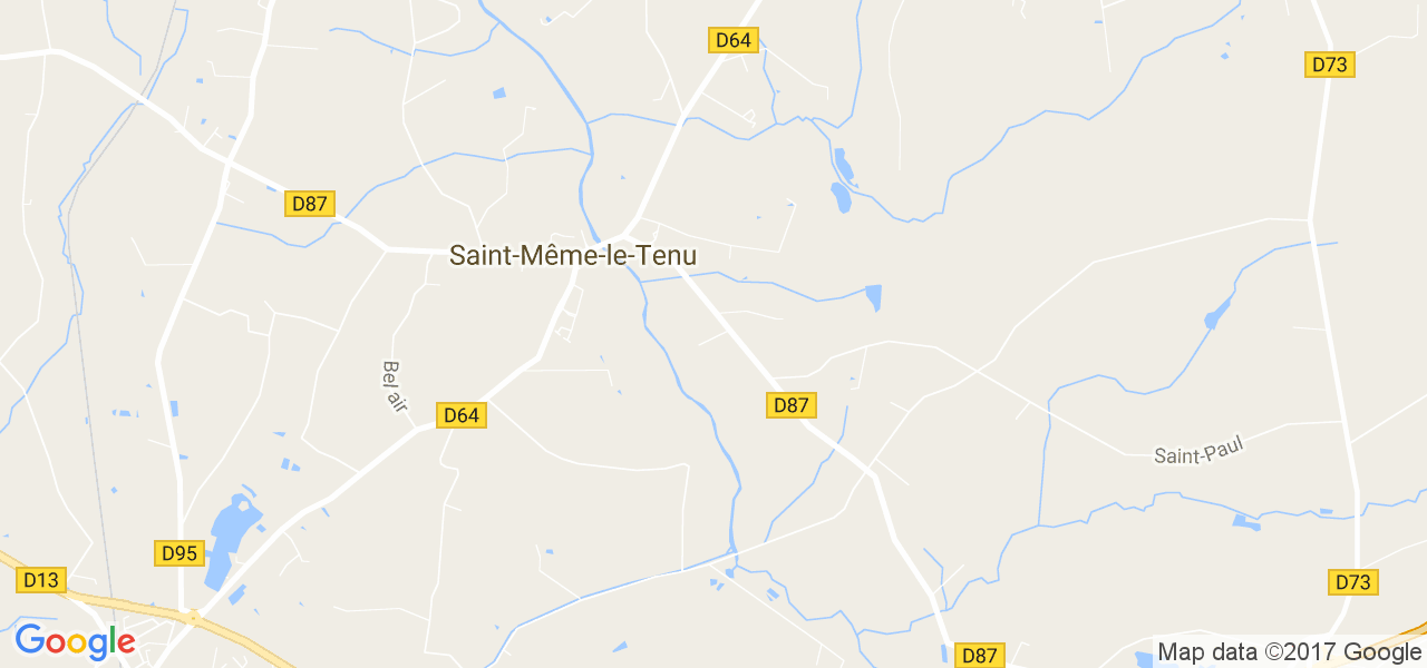 map de la ville de Saint-Même-le-Tenu