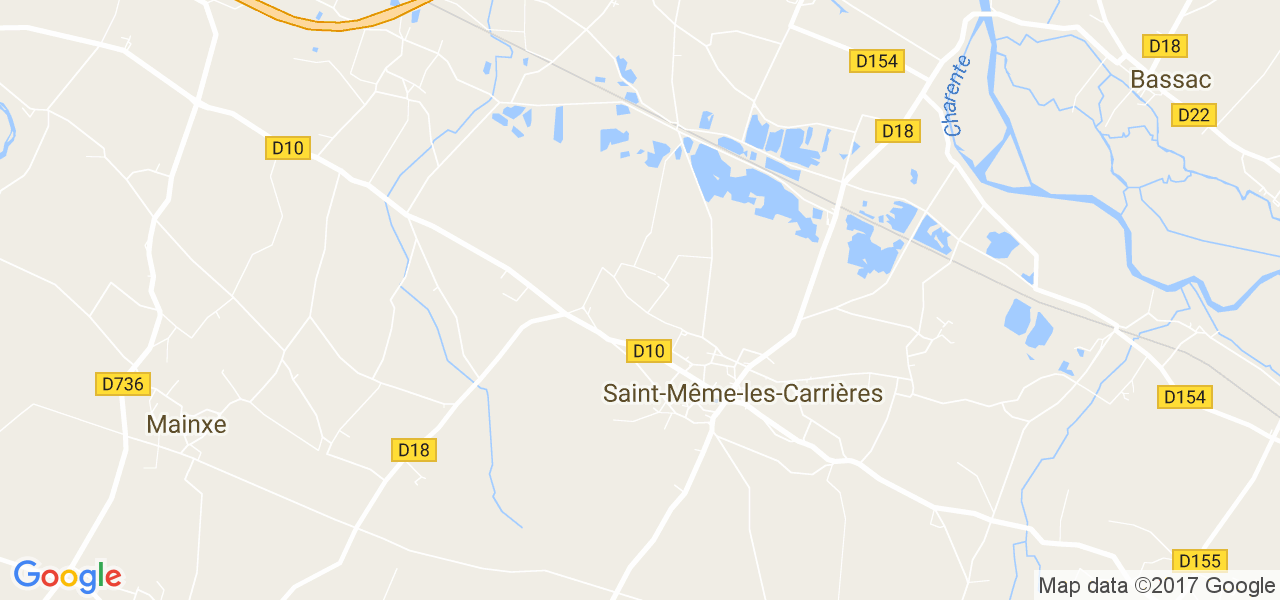 map de la ville de Saint-Même-les-Carrières