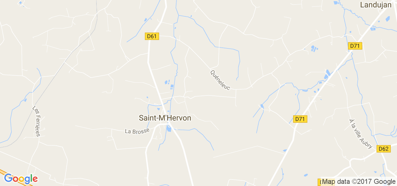 map de la ville de Saint-M'Hervon