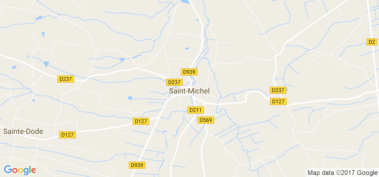 map de la ville de Saint-Michel