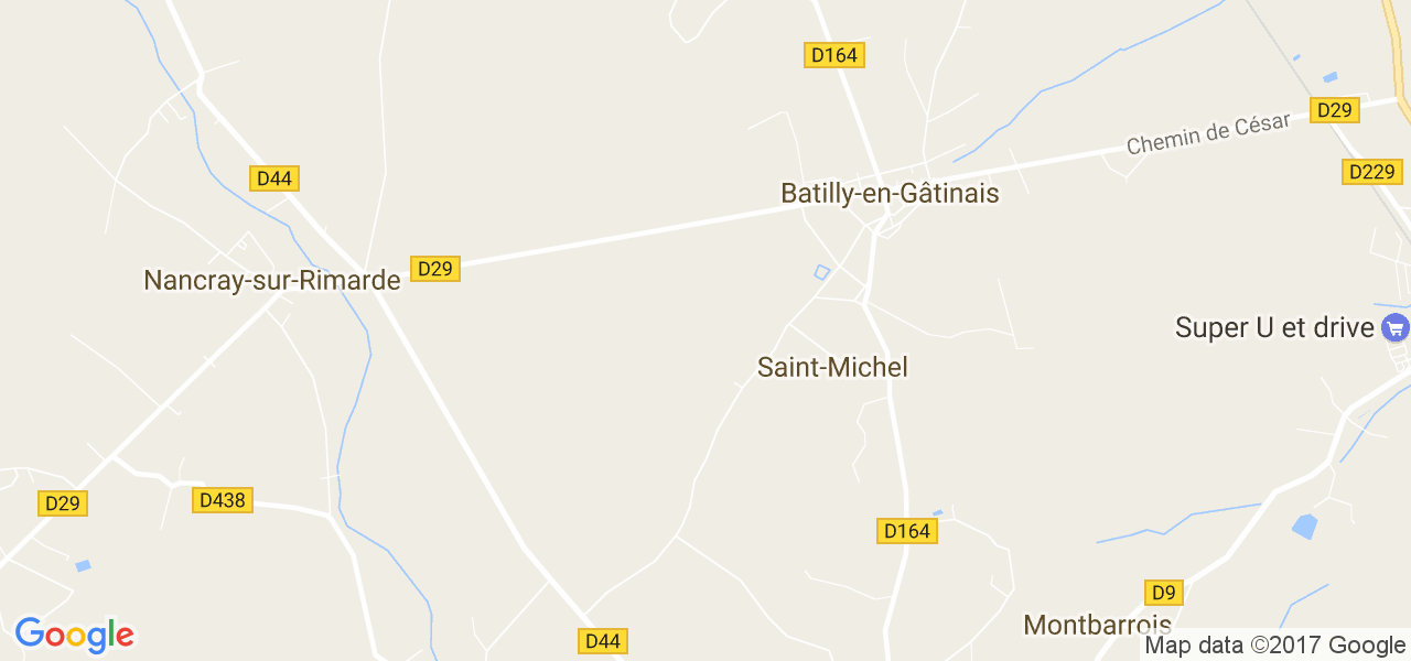 map de la ville de Saint-Michel