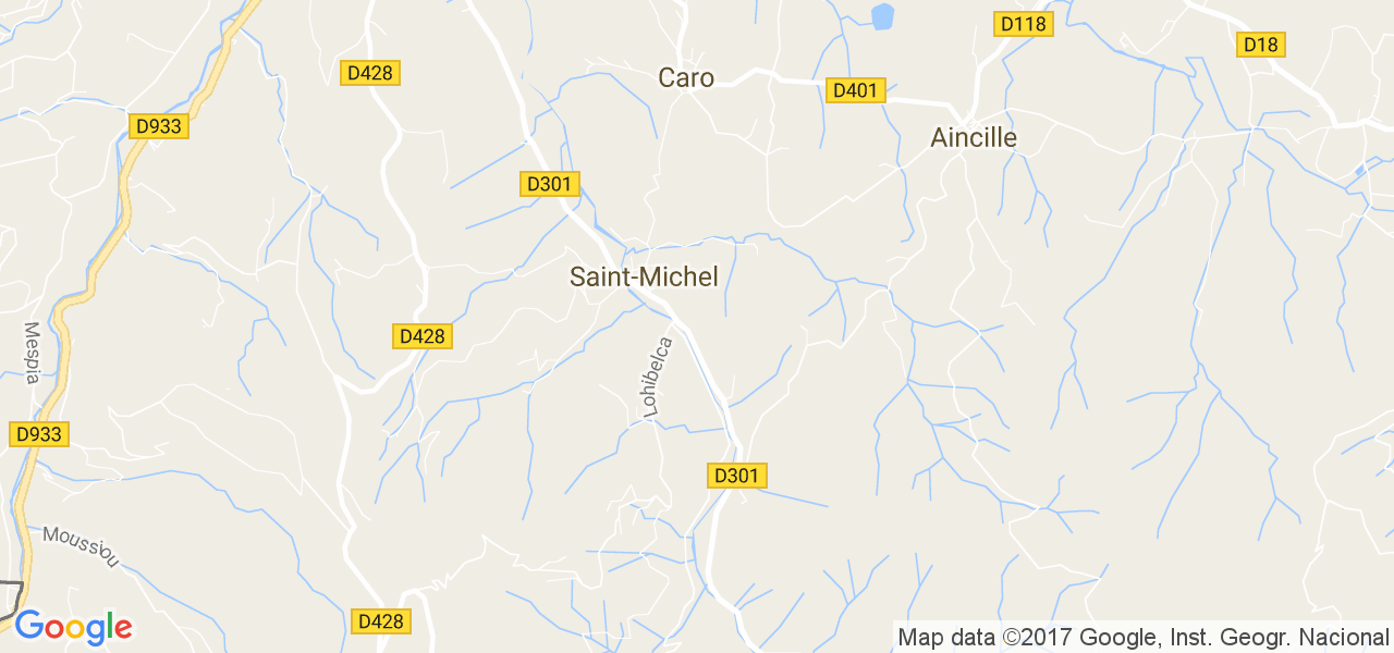 map de la ville de Saint-Michel