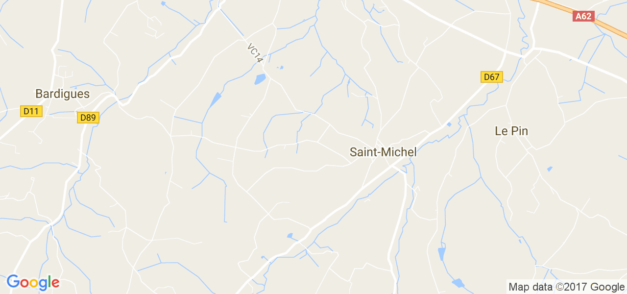 map de la ville de Saint-Michel