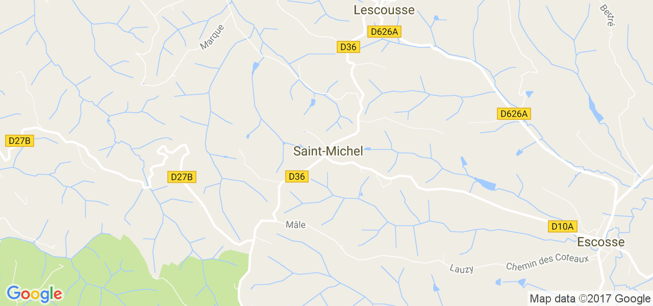 map de la ville de Saint-Michel