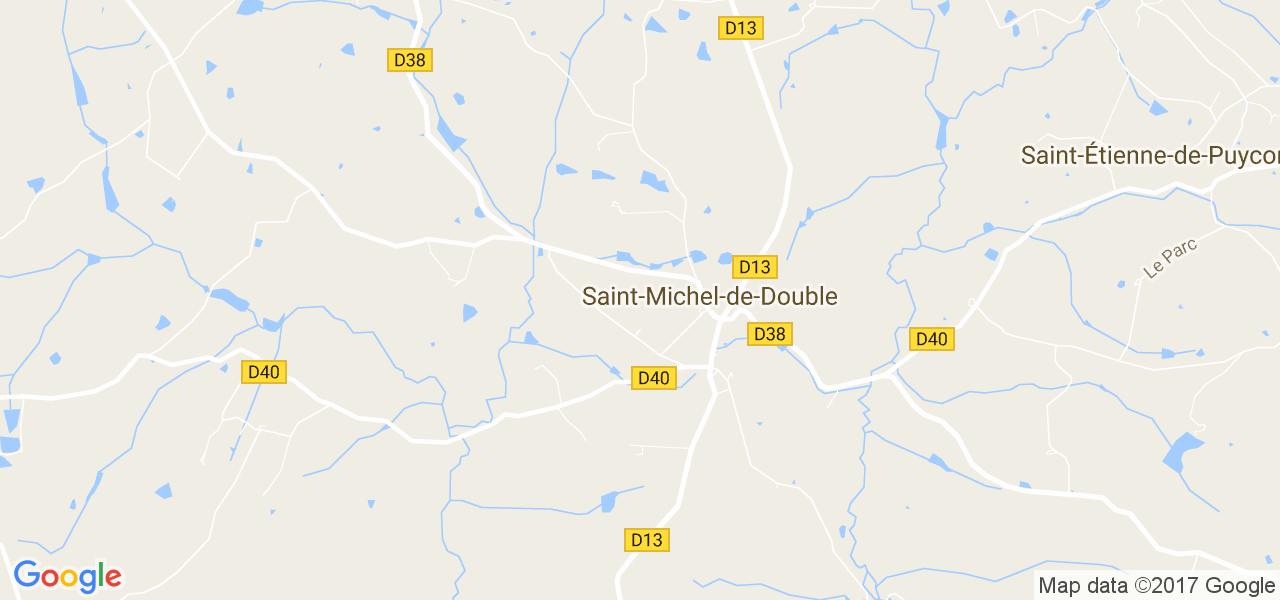 map de la ville de Saint-Michel-de-Double