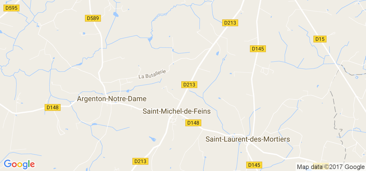 map de la ville de Saint-Michel-de-Feins