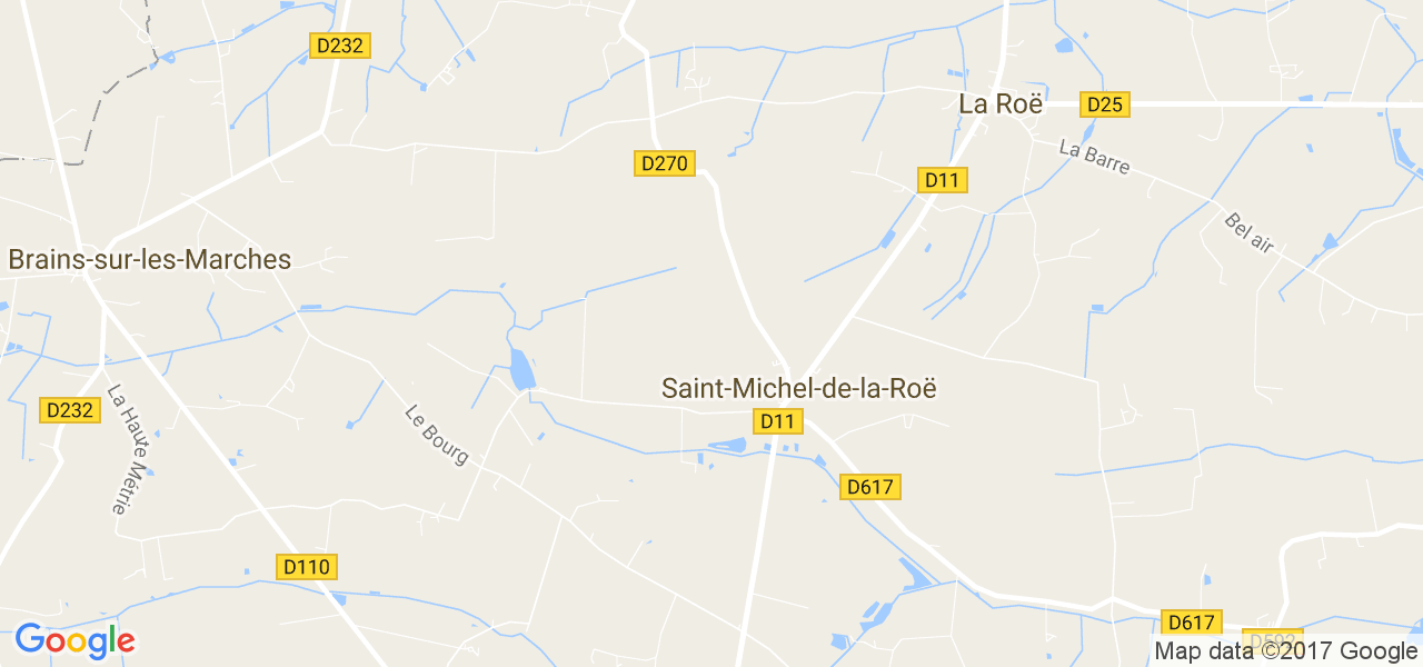 map de la ville de Saint-Michel-de-la-Roë