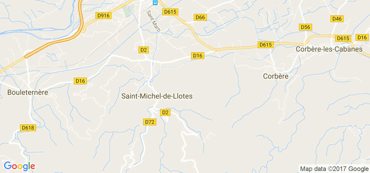 map de la ville de Saint-Michel-de-Llotes