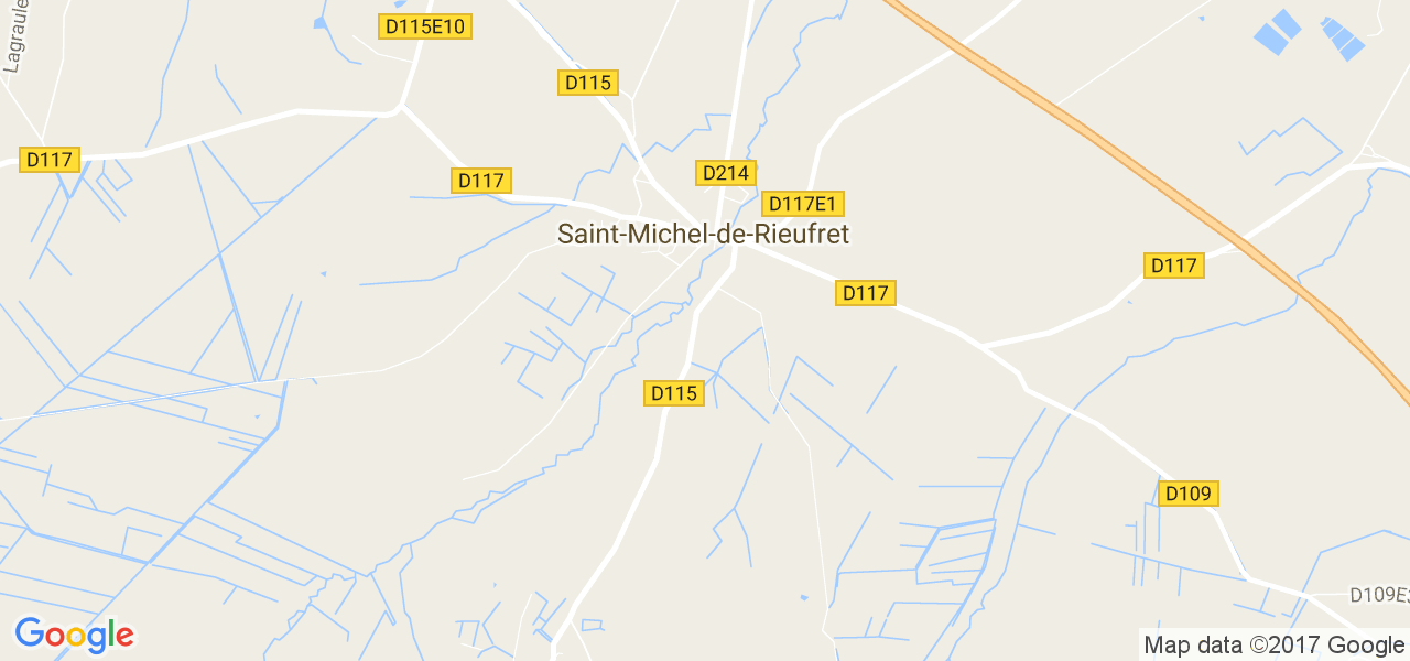 map de la ville de Saint-Michel-de-Rieufret