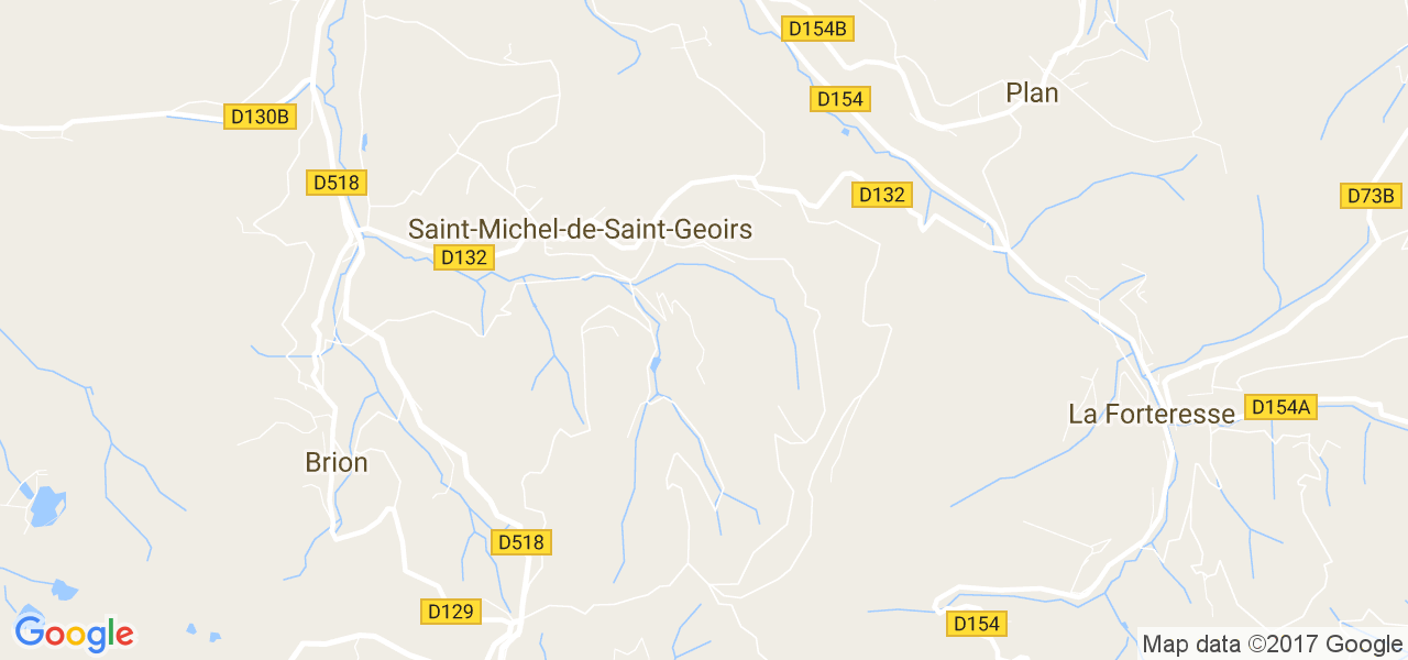 map de la ville de Saint-Michel-de-Saint-Geoirs