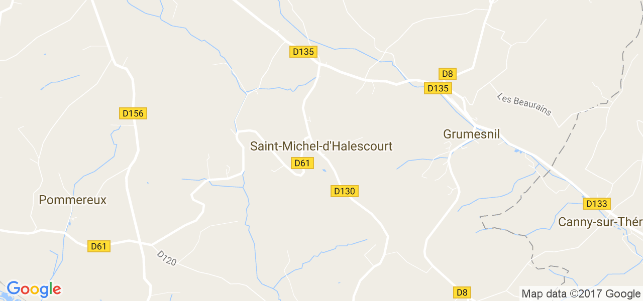 map de la ville de Saint-Michel-d'Halescourt