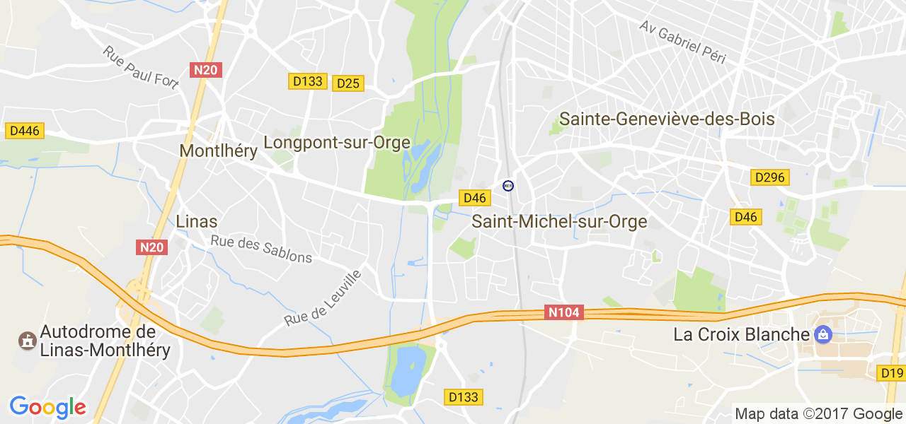 map de la ville de Saint-Michel-sur-Orge