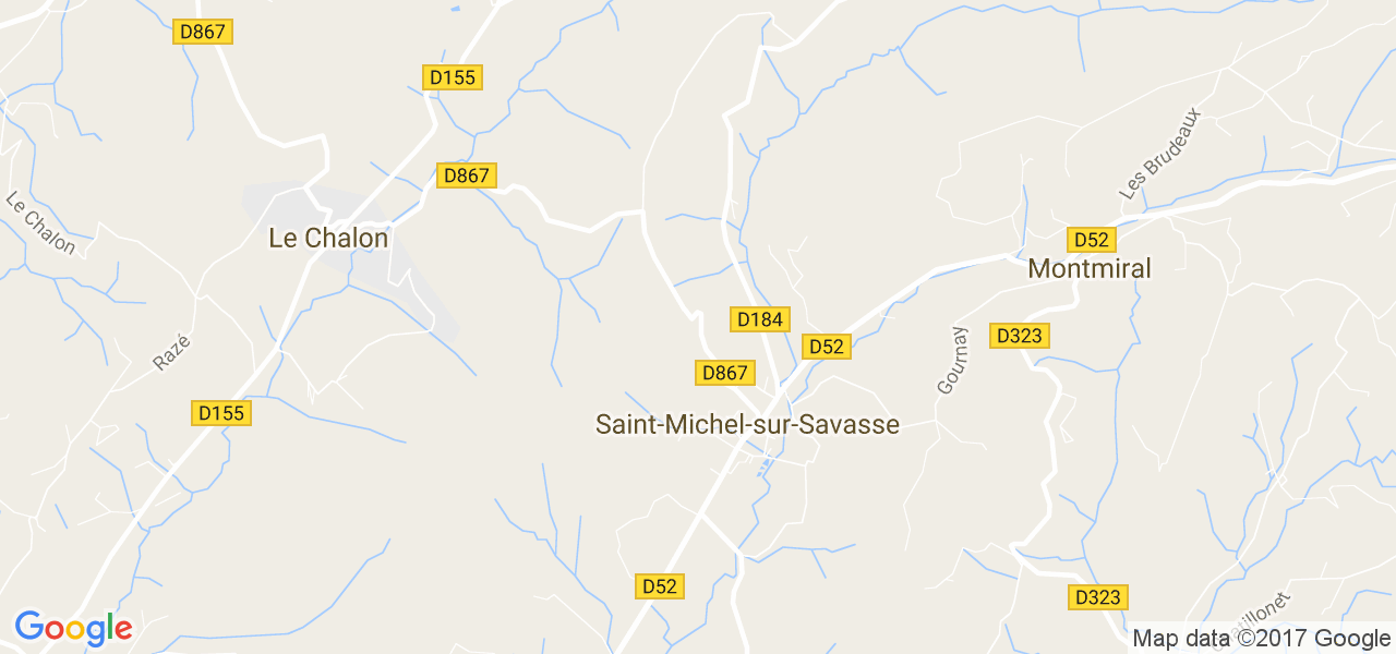 map de la ville de Saint-Michel-sur-Savasse