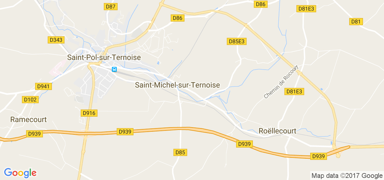 map de la ville de Saint-Michel-sur-Ternoise