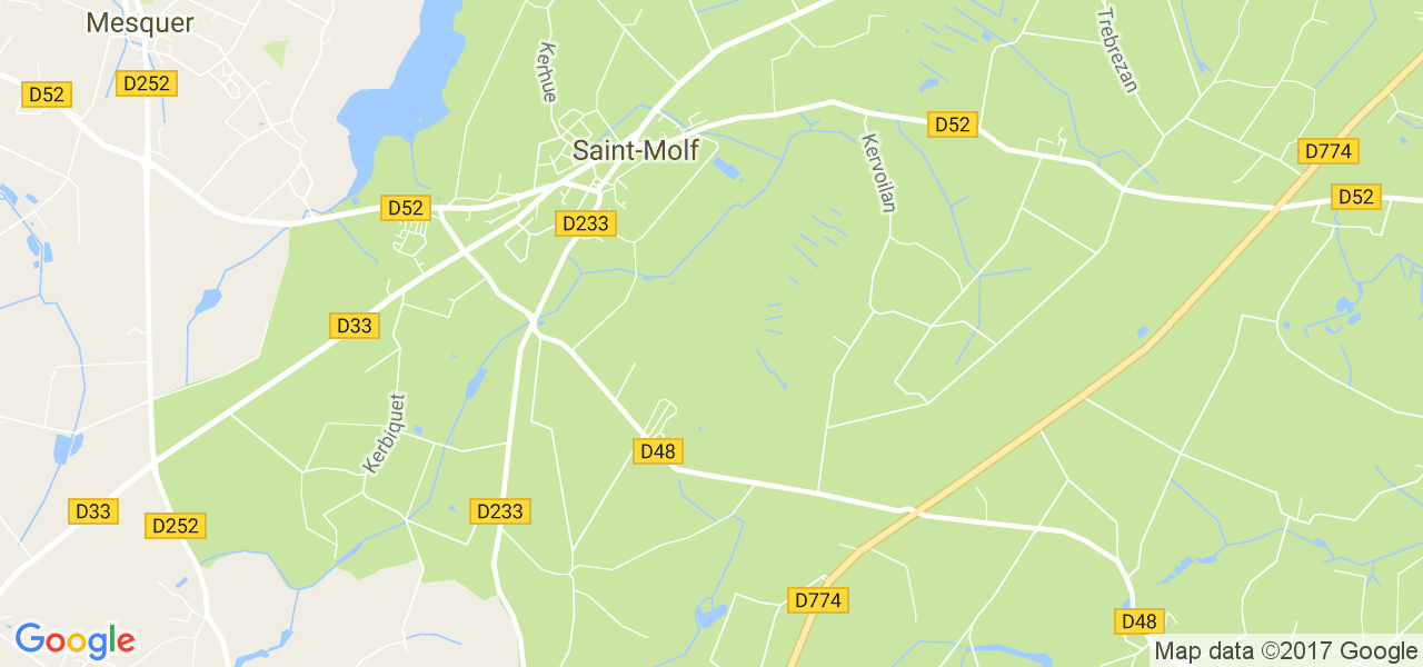 map de la ville de Saint-Molf