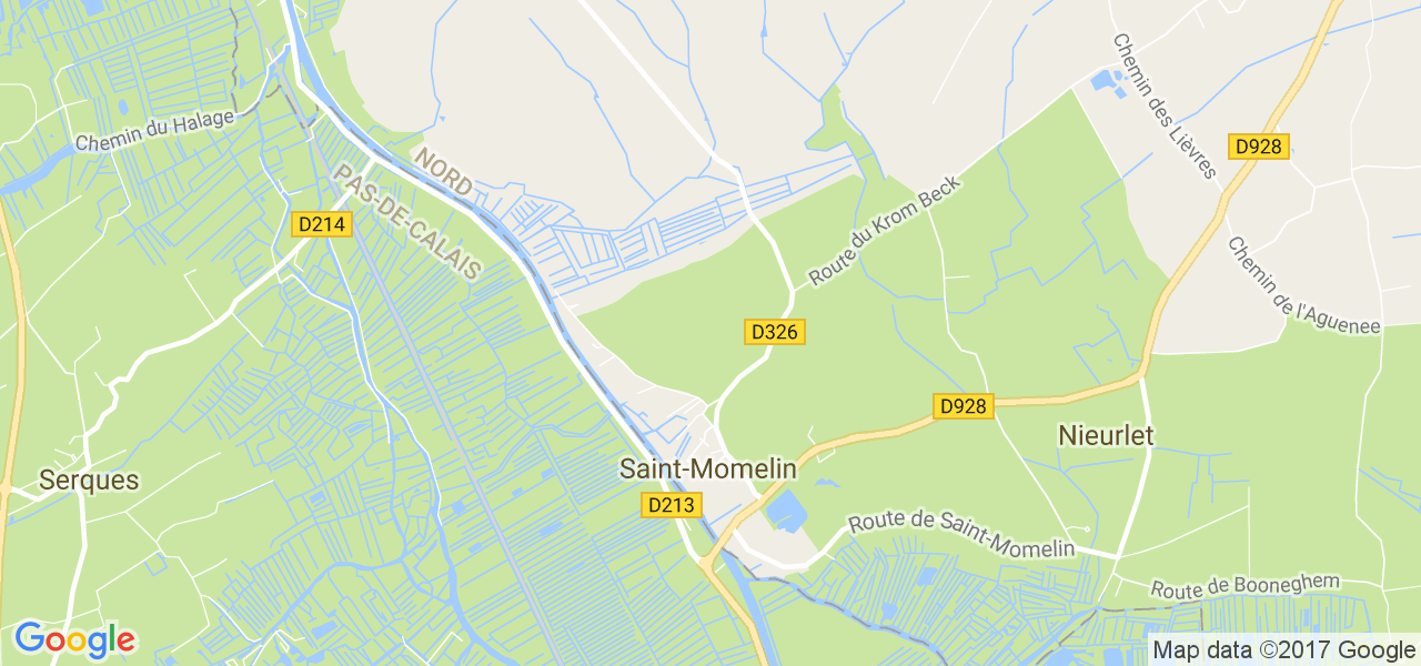 map de la ville de Saint-Momelin