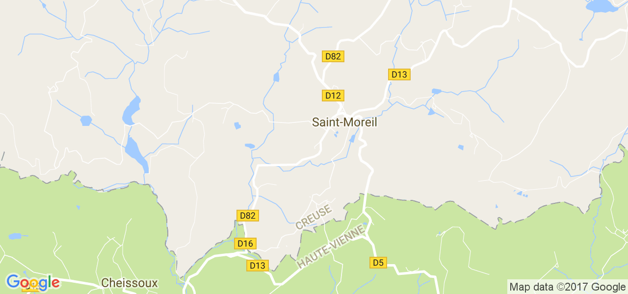 map de la ville de Saint-Moreil