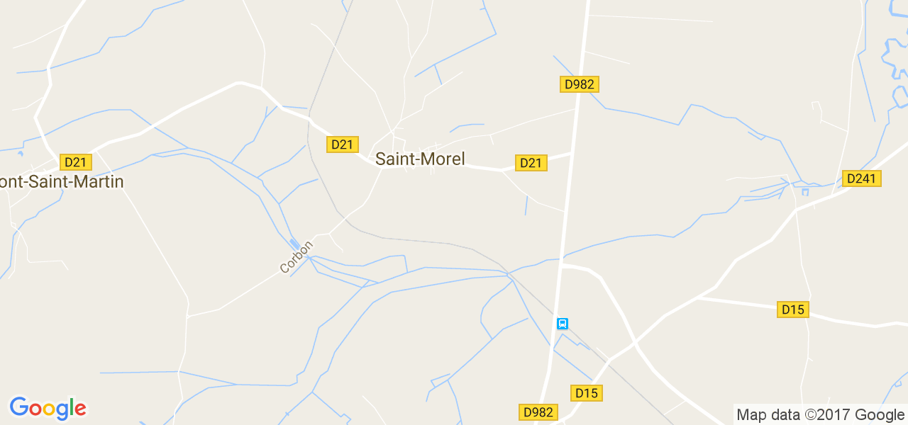 map de la ville de Saint-Morel