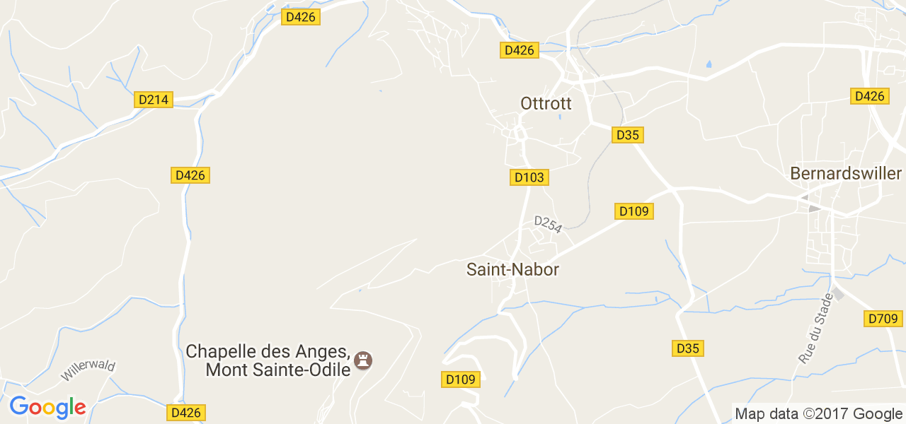 map de la ville de Saint-Nabor